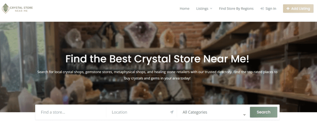 crystal store near me